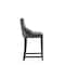Manhattan Comfort Fifth Avenue Faux Leather Counter Stool in Pebble Grey- Set of 3 3-CS012-PE - alternate 10